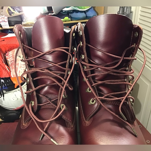 Timberland Heritage 6 Inch Sz 13M Men's Merlot Color Leather TB 0A22W9 - Picture 14 of 16